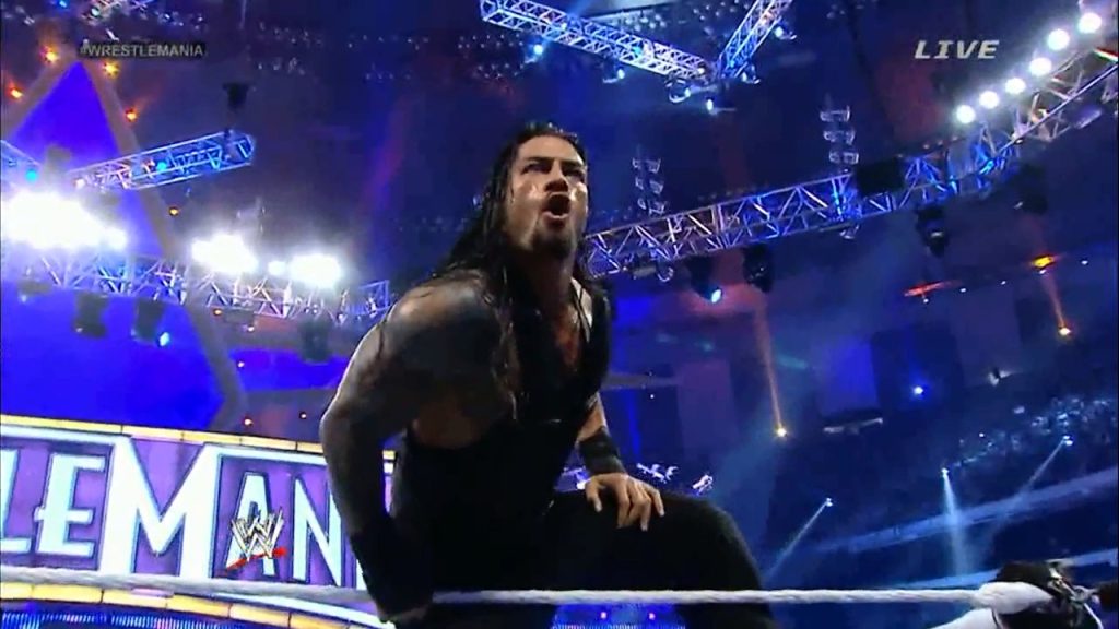 A still of Roman Reigns in WWE