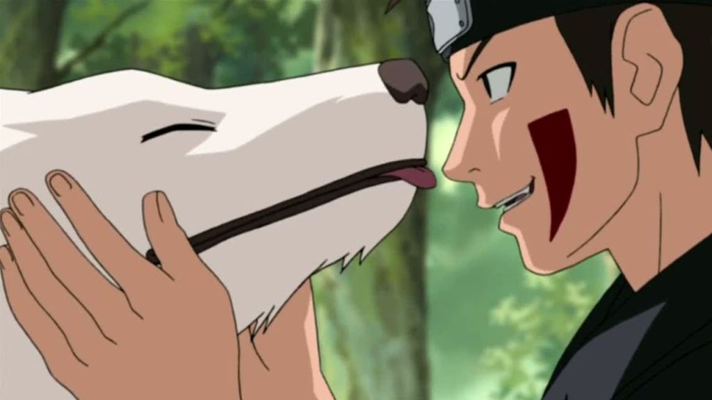 Kiba and Akamaru in Naruto