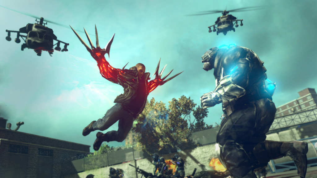 An in-game screenshot from Prototype 2.