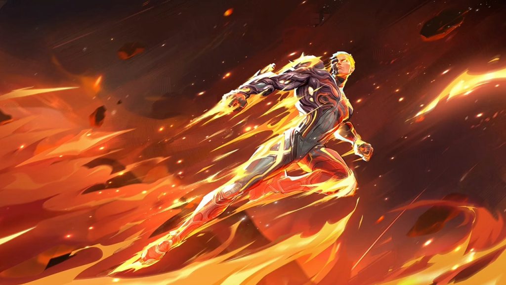 the image shows Human Torch in Marvel Rivals