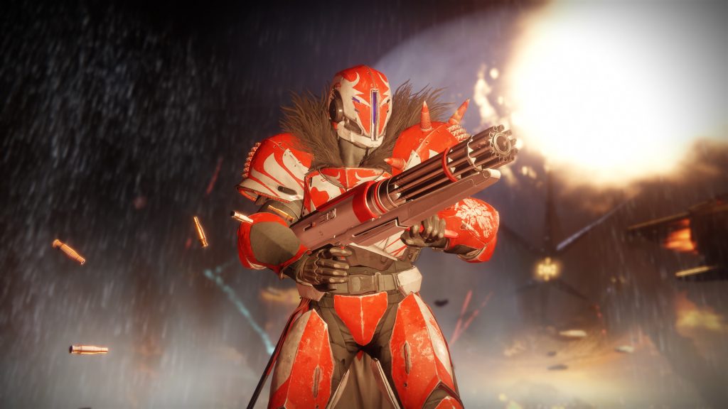 the image shows a skin for a weapon and players in destiny 2