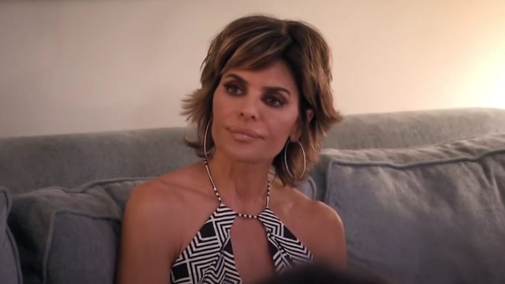 Lisa Rinna looking disappointed in The Real Housewives of Beverly Hills