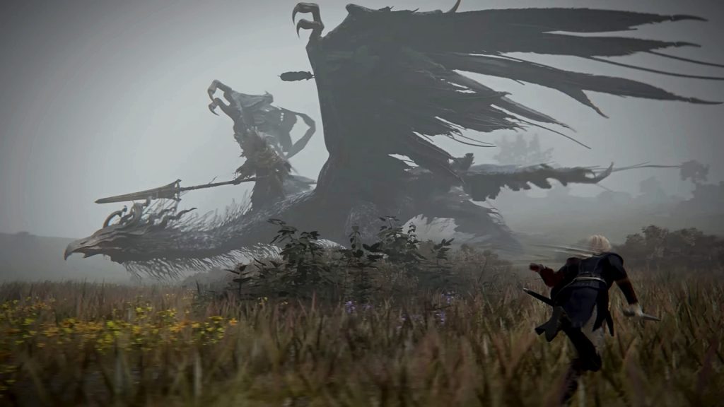 A screenshot from Elden Ring Nightreign trailer featuring the Nameless King boss.