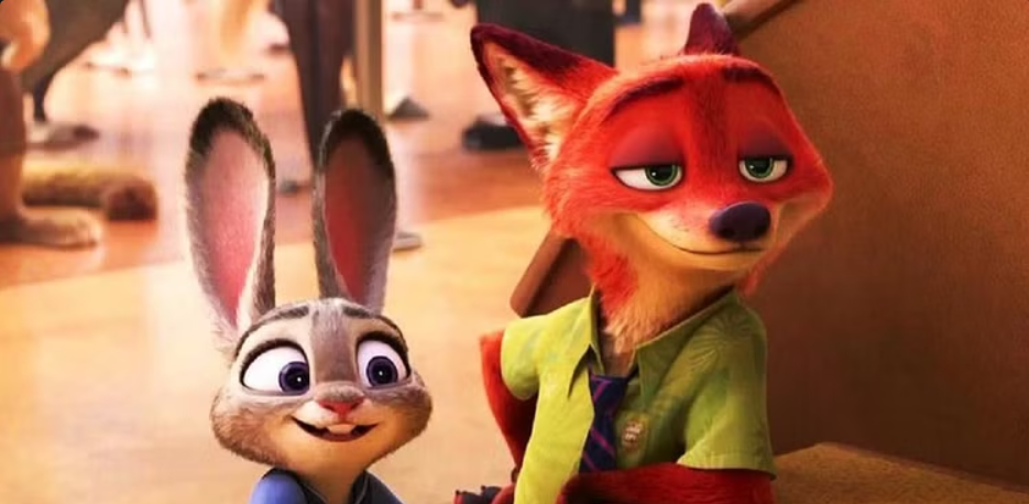 A still from the Disney movie Zootopia.