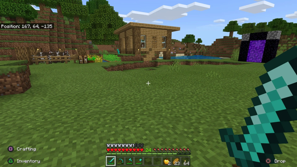 An in-game screenshot from Minecraft.