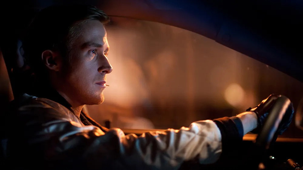 Ryan Gosling in a still from Drive