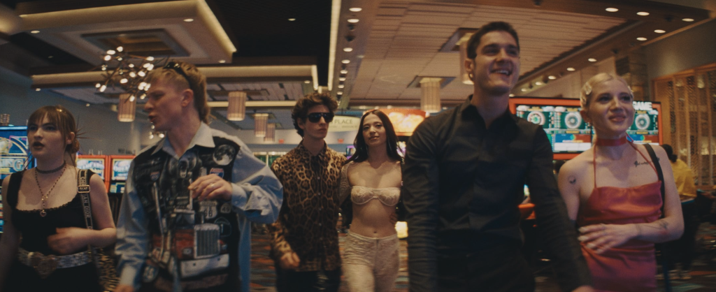 A still inside the casino from Sean Baker's Anora