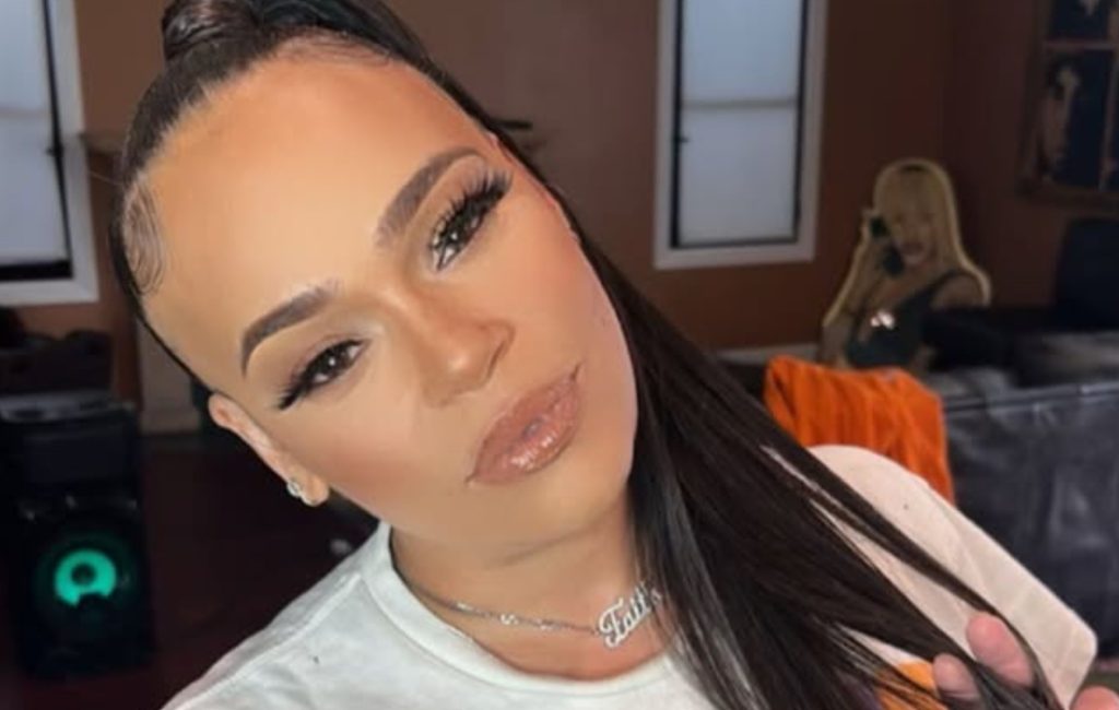 Faith Evans in a still from her Instagarm selfie