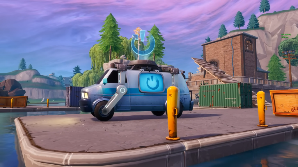 A Reboot Van in Fortnite.