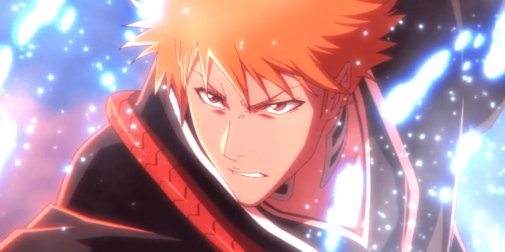 A close up of Ichigo Kurosaki in Bleach: Thousand-Year Blood War.