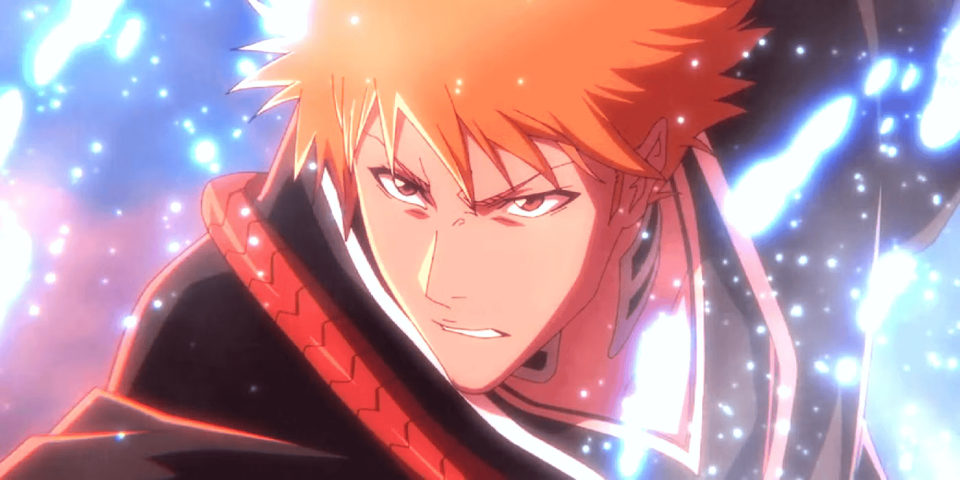 A close up of Ichigo Kurosaki in Bleach: Thousand-Year Blood War. 