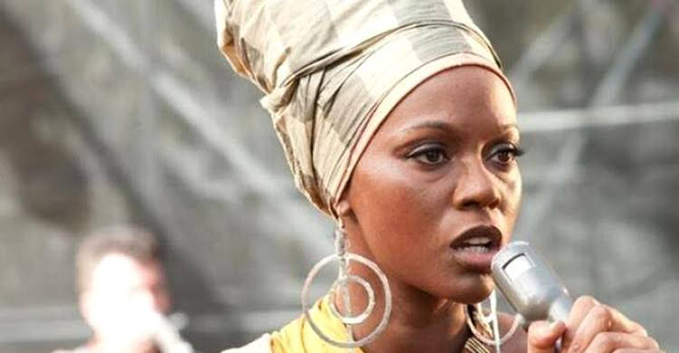 Zoe Saldaña as Nina Simone in the 2016 biopic Nina 