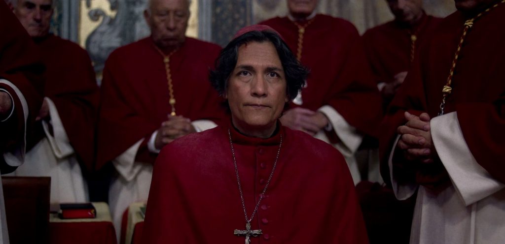 Carlos Diehz as Cardinal Benitez in the movie Conclave