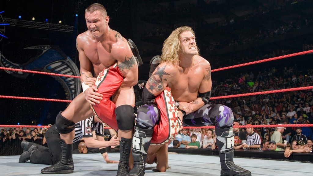 Randy Ortan and Edge as Rater RKO in WWE | Credits: WWE Network