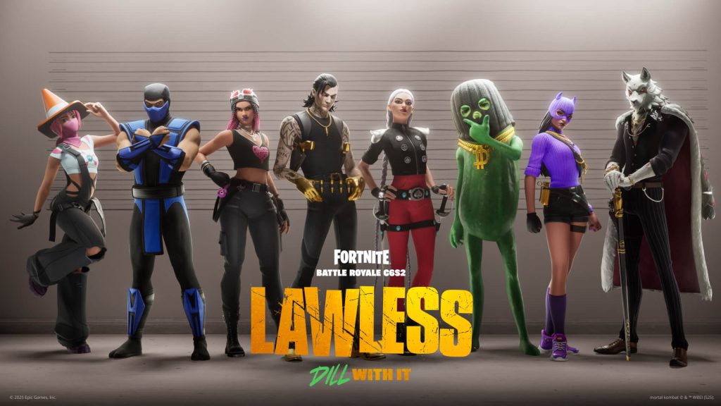 the image shows the latest Chapter in Fortnite called Lawless