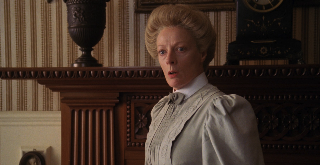 Maggie Smith in a still from A Room with a View 