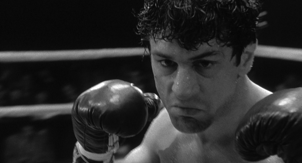 Robert De Niro in a still from Raging Bull