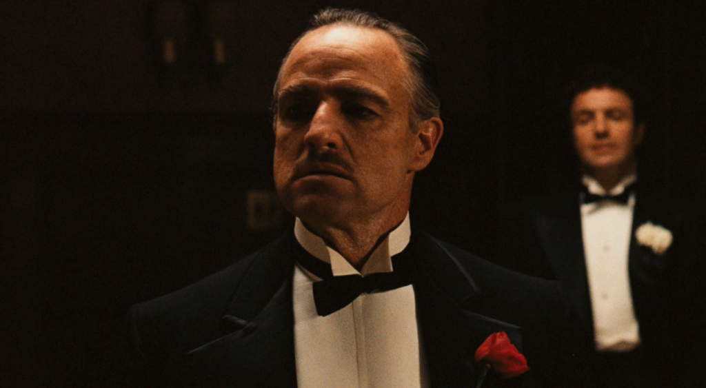 Marlon Brando in a still from The Godfather