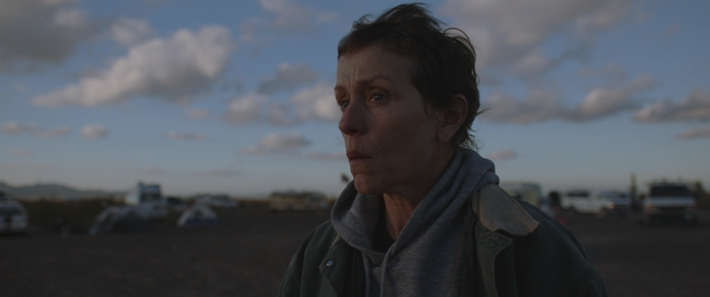 Frances McDormand in a still from Nomadland