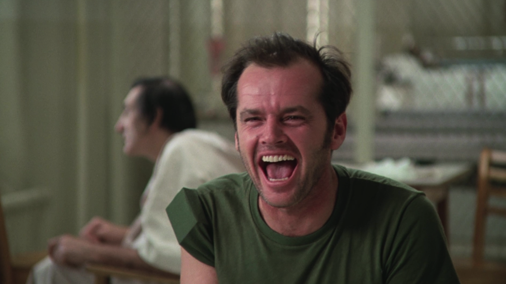 Jack Nicholson in a still from One Flew Over the Cuckoo’s Nes