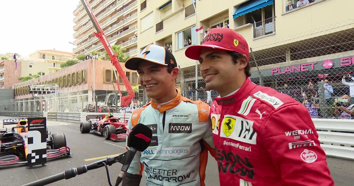 Carlos Sainz and Lando Norris in Drive to Survive.