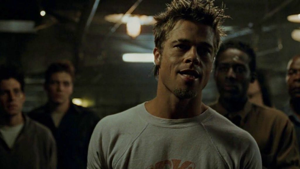 A still of Brad Pitt in Fight Club