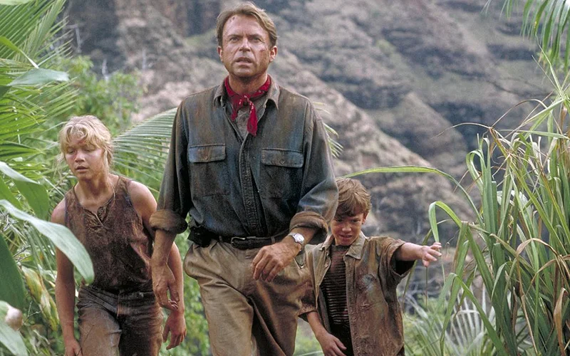 Sam Neill in a still from Jurassic Park