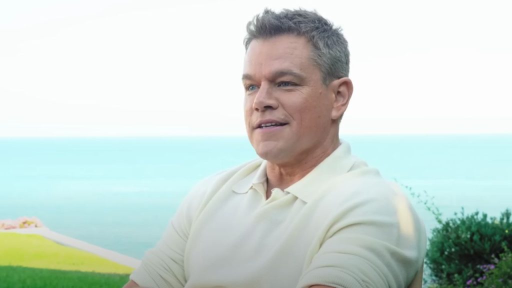 Matt Damon smiling