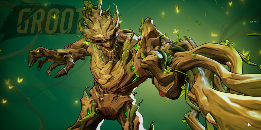 Groot, a Vanguard hero in Marvel Rivals