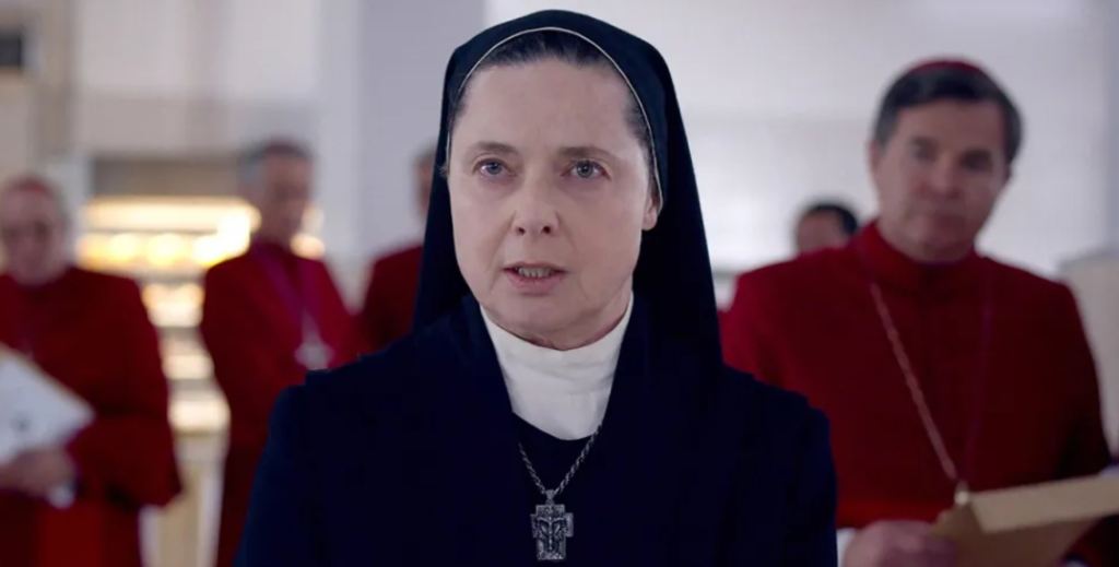 Isabella Rossellini’s performance in Conclave is intense and emotionally charged.