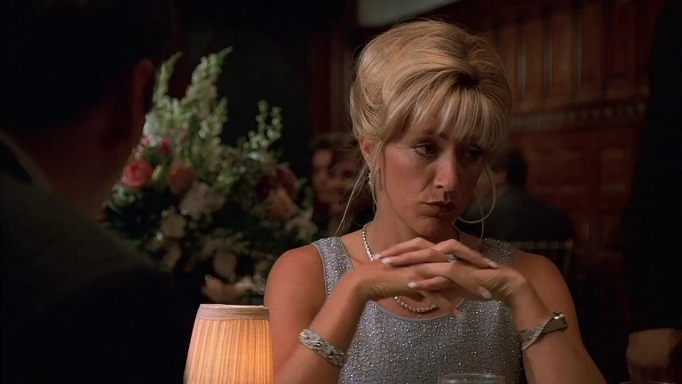 Edie Falco's Carmela Soprano in The Sopranos | Credits: HBO 