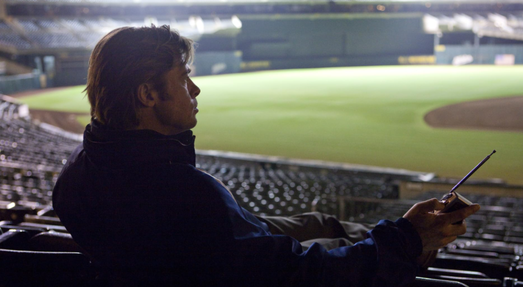 The first draft of Moneyball leaned toward a comedic, lighthearted “Major League” approach.