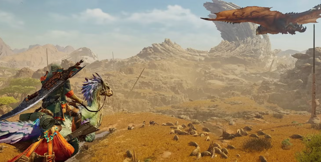 Image from trailer for Monster Hunter Wild.