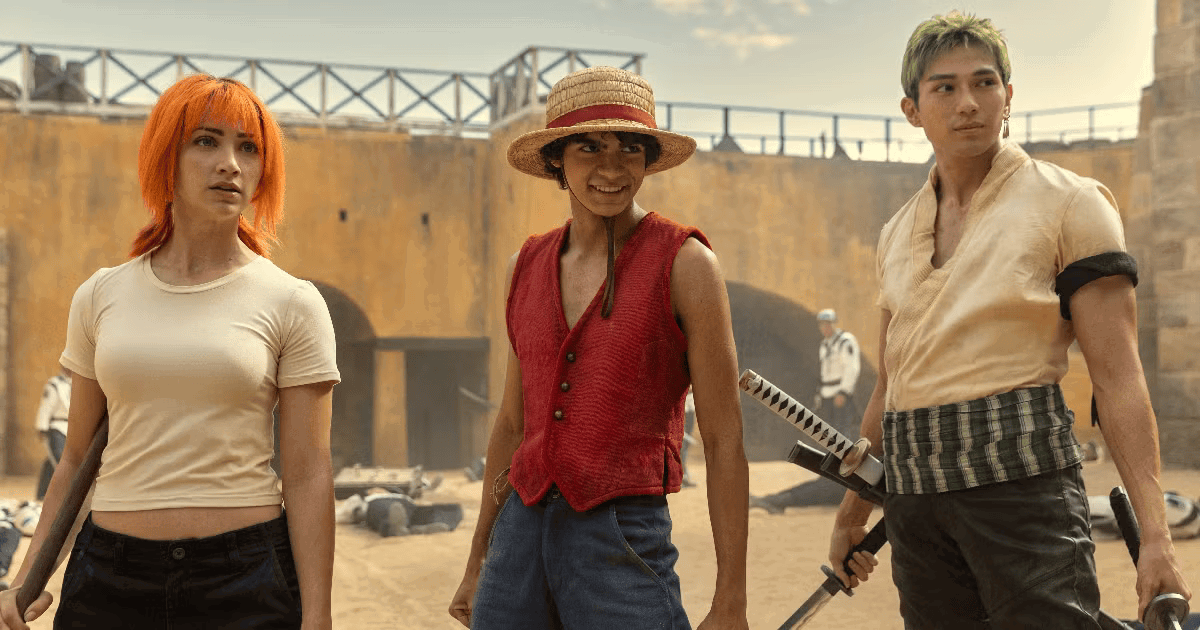 Nami, Luffy and Zoro's live-action counterparts in Netflix's One Piece. 