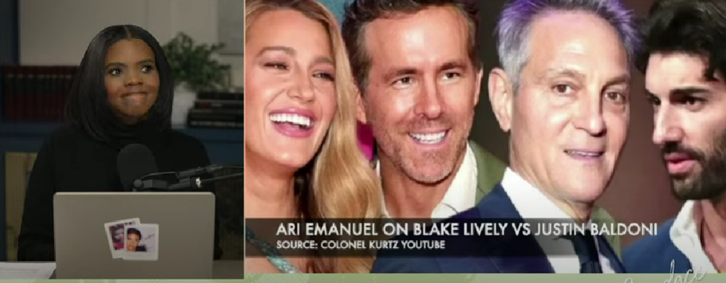 Candace Owens slams Blake Lively and Ryan Reynolds for hiring Nick Shapiro as their PR crisis manager.