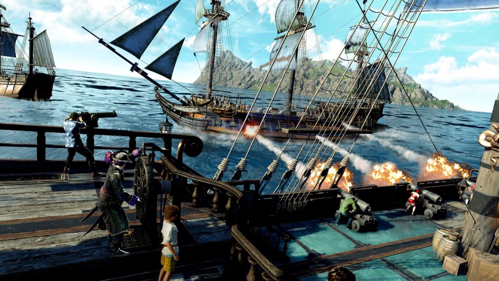 Naval warfare in Like a Dragon: Pirate Yakuza in Hawaii.