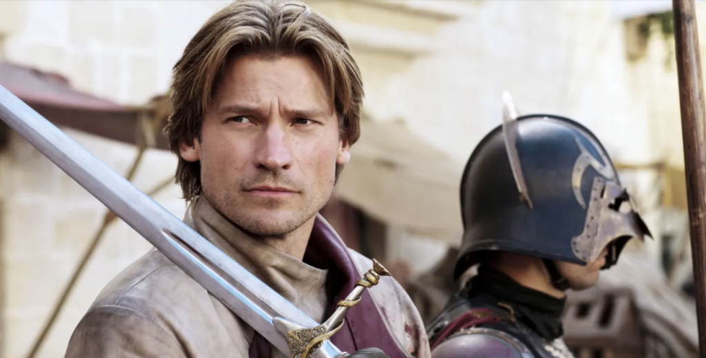 Nikolaj Coster-Waldau as Jaime Lannister in the popular series Game of Thrones.