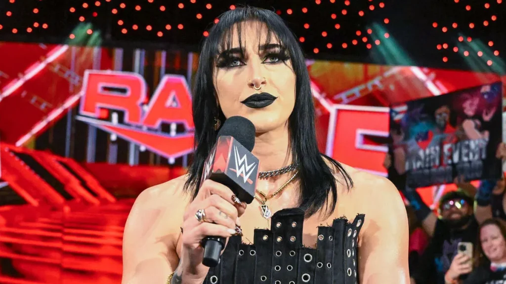 Rhea Ripley addressing the WWE audience | credit- WWE