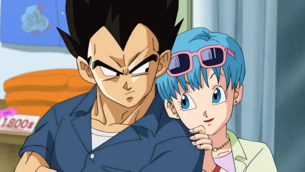 Vegeta and Bulma in Dragon Ball Super