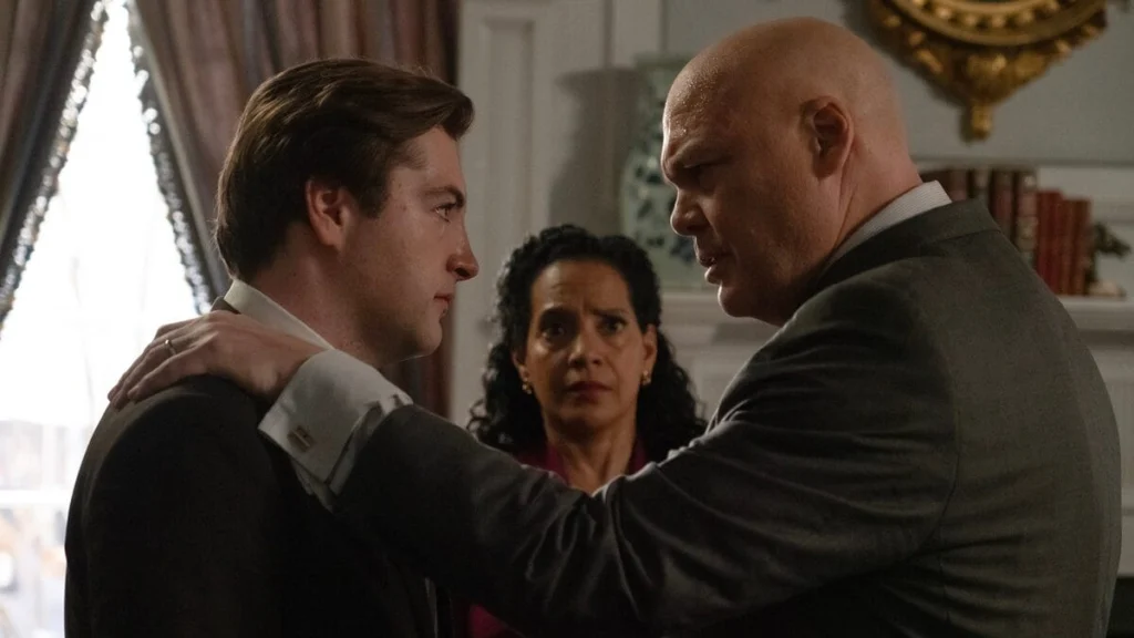 Wilson Fisk and Daniel Blake in Daredevil: Born Again 