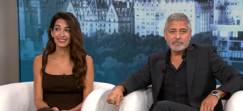 Amal and George Clooney | Credits: YouTube/CBS Mornings