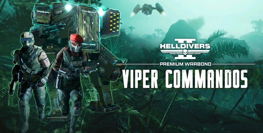 Helldivers 2 banner for the Viper Commandos warbond.