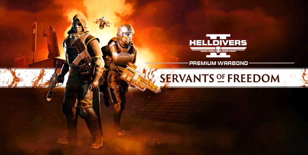 Helldivers 2 banner for the Servants of Freedom warbond.