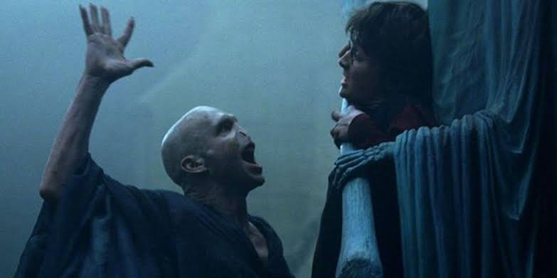 The graveyard scene featuring Harry and Voldemort from Goblet of Fire 