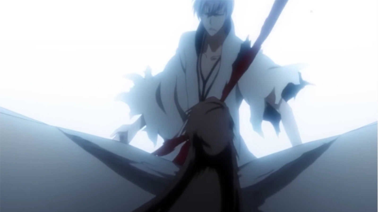 Gin’s chest has a huge slash in Bleach anime