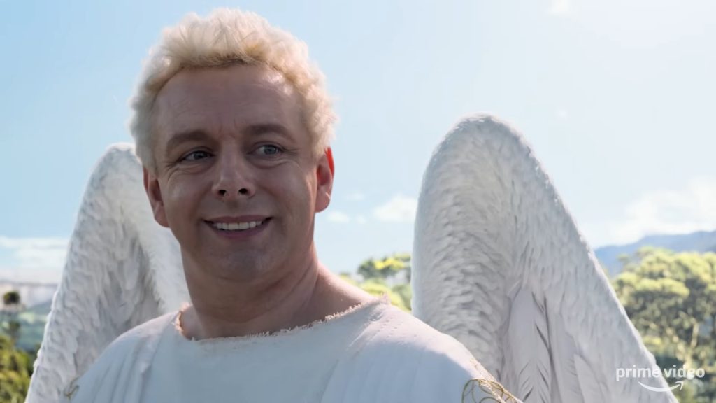 Michael Sheen as Aziraphale in Good Omens