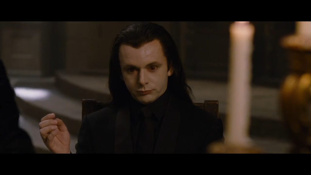 Michael Sheen as a vampire named Aro in The Twilight series