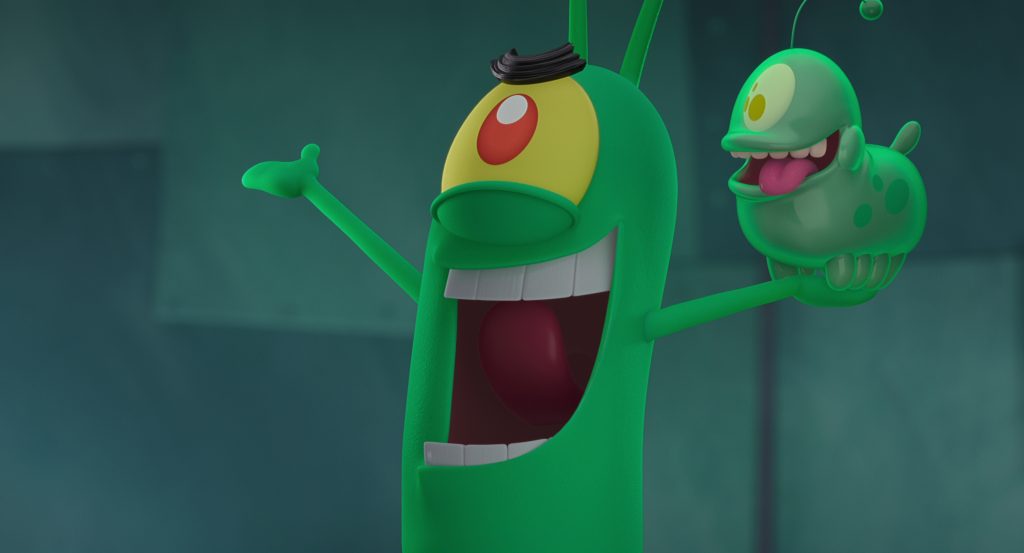 PLANKTON: THE MOVIE - Plankton’s world is flipped upside down when his plan for world domination is thwarted. Cr: Netflix/Nickelodeon Movies © 2025