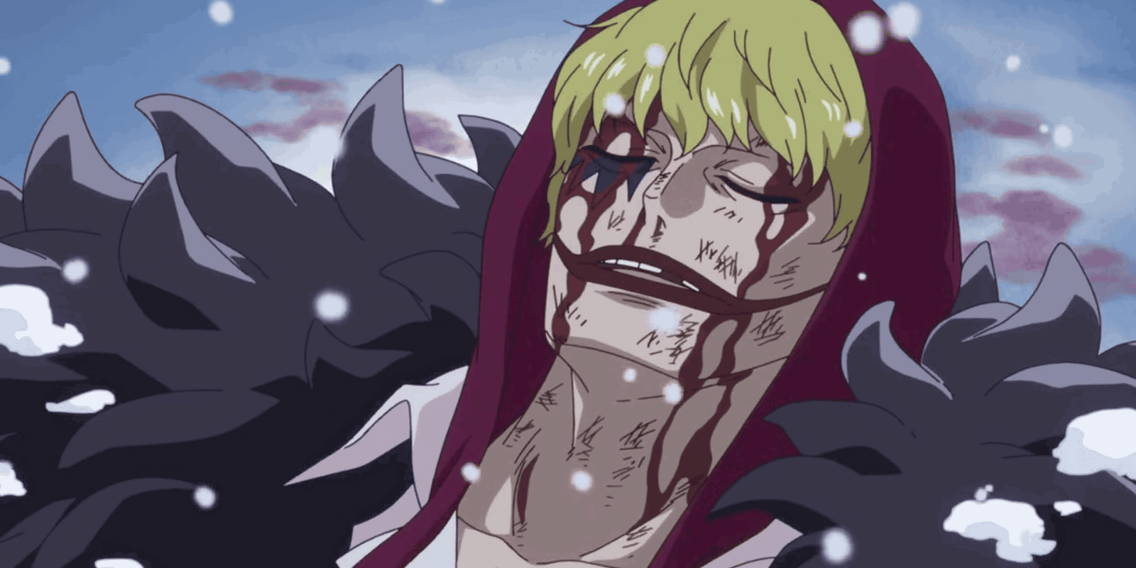 Corazon's dies after Doflamingo shoots him in One Piece. 