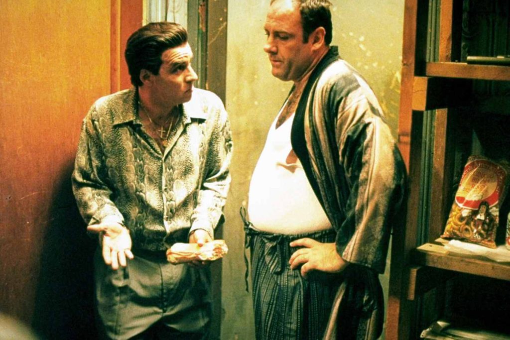 steven van zandt and james gandolfini in the sopranos